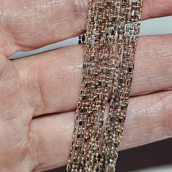*Sale* Vintage Italy Dyadema Signed Sterling Silver 925 Multistrand 7-7.5" - Picture 8 of 16
